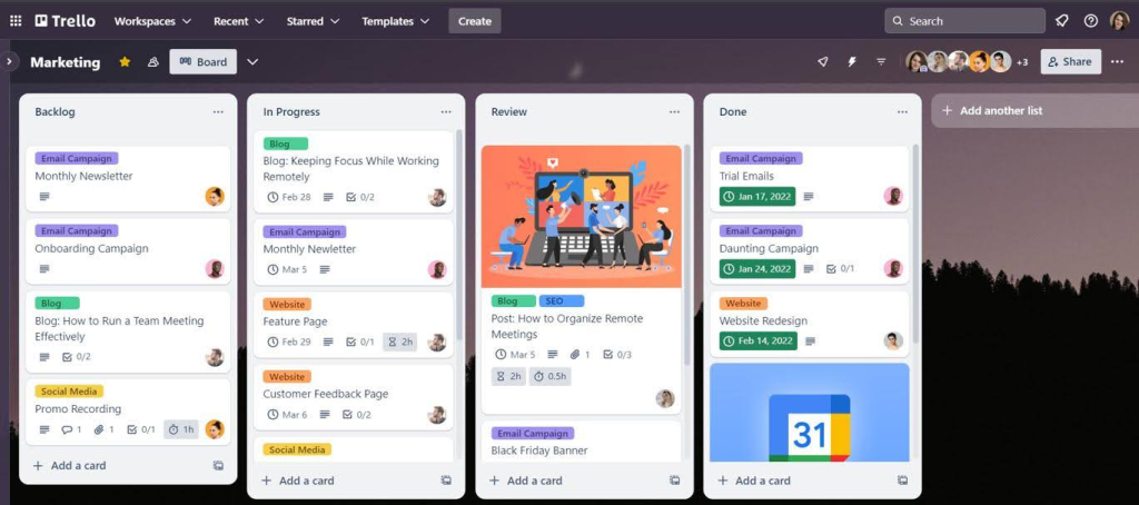 Keeping the Team Aligned Collaboration Features 1024x454 - Mastering Time Management with Trello: A Survival Guide for Busy Professionals